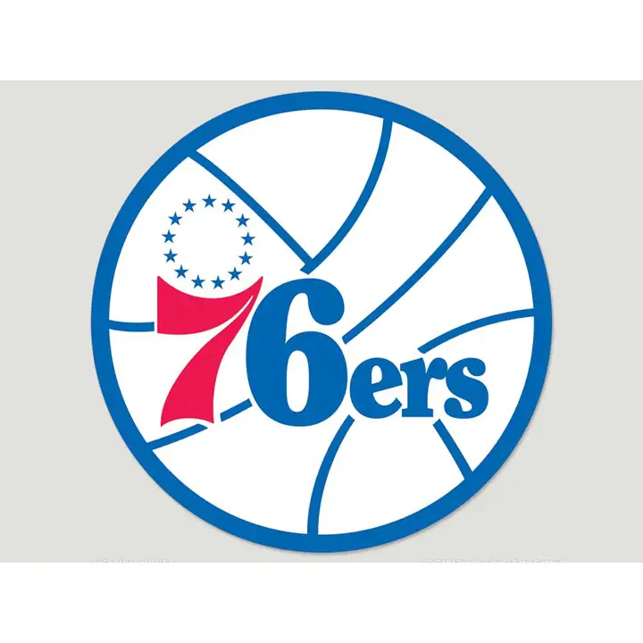 Décalque découpé SIXERS 8x8 - Couleur