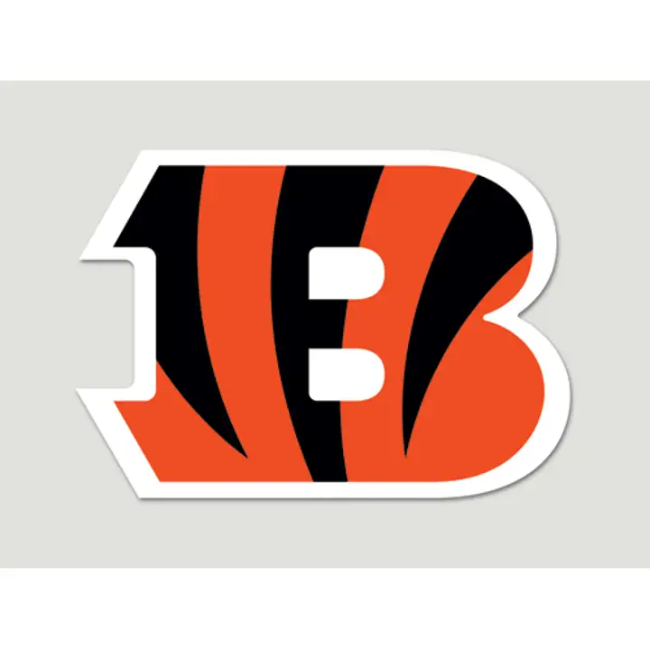 BENGALS Décalcomanie découpée 8x8 - Couleur