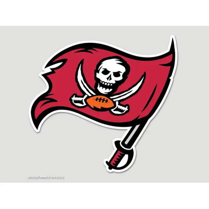 BUCCANEERS Décalcomanie découpée 8x8 - Couleur