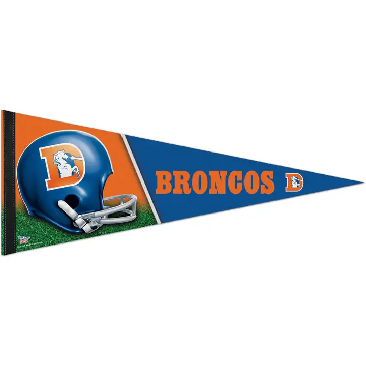 Fanion BRONCOS 12x30 de qualité supérieure RETRO