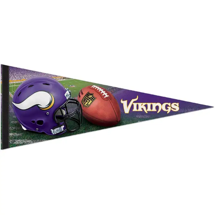Fanion de qualité supérieure VIKINGS 12x30 logo 2013