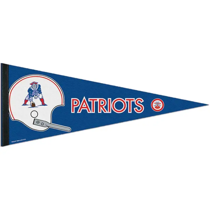 PATRIOTS 12x30 Fanion de qualité supérieure rétro