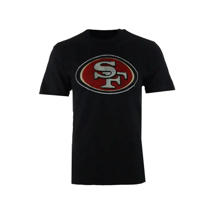 T-shirt "Scrum Tee" 49ERS NFL, Logo "Grit", Logo circulaire, noir