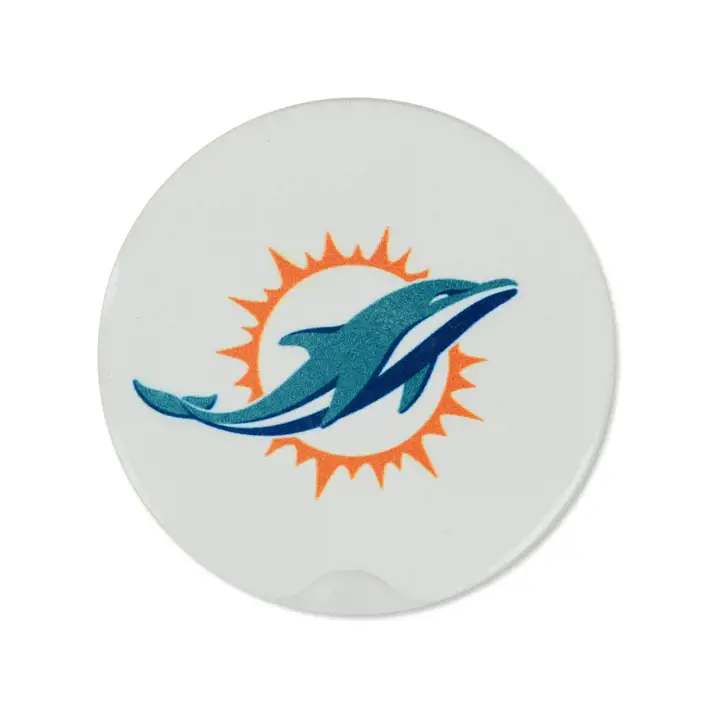Sous-verres pour voiture Miami Dolphins (lot de 2)