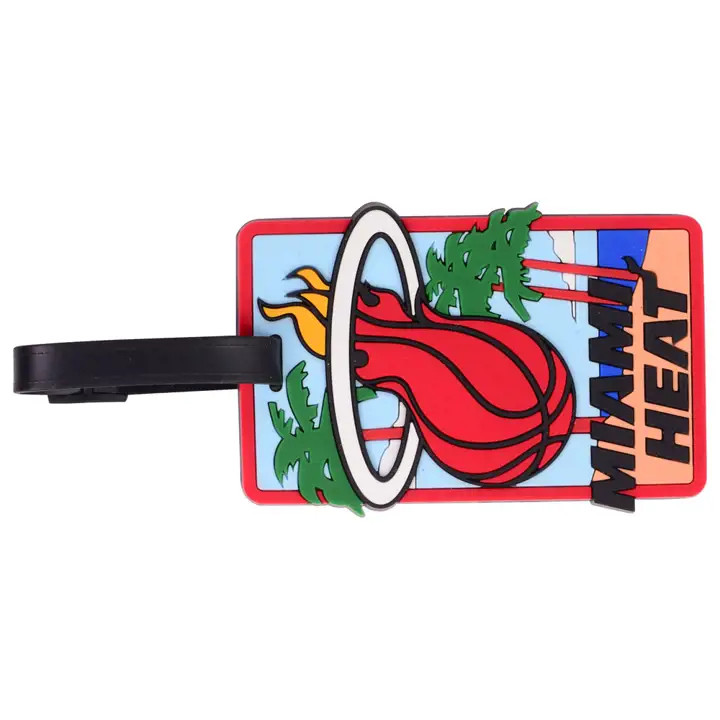 Étiquette souple pour bagage HEAT rouge/Ast