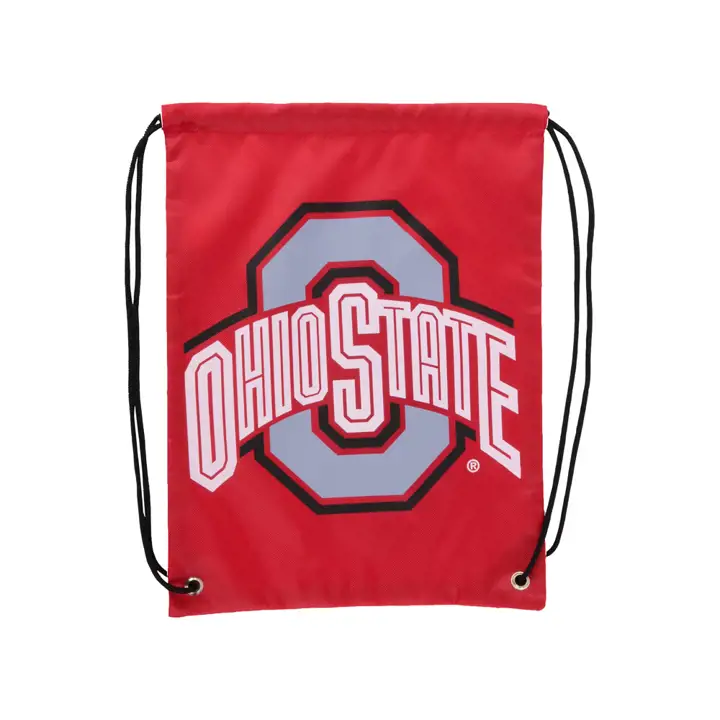 Sac à dos Ohio State à cordon avec grand logo - rouge