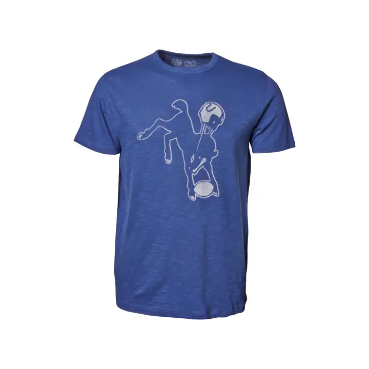 T-shirt Colts NFL Logo Rétro Legacy Scrum Bucking Horse bleu