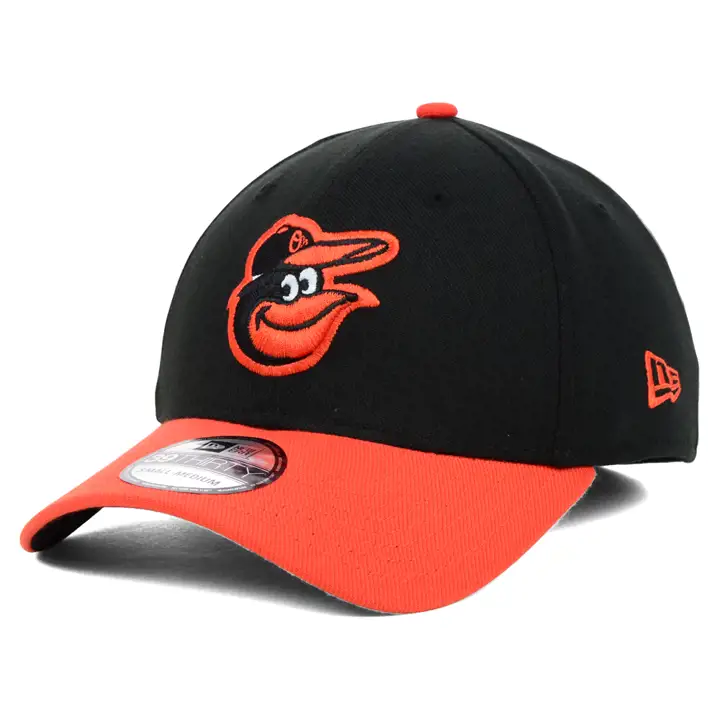 Casquette ajustée 39THIRTY BIRD des Orioles, noir/orange