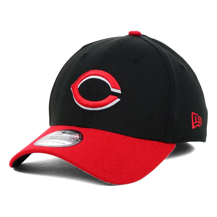 "Casquette REDS Team Classic 39THIRTY « C » noire/rouge"