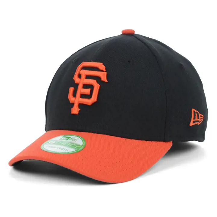 "SF GIANTS Casquette Jr Team Classic 39THIRTY « SF » noir/orange"