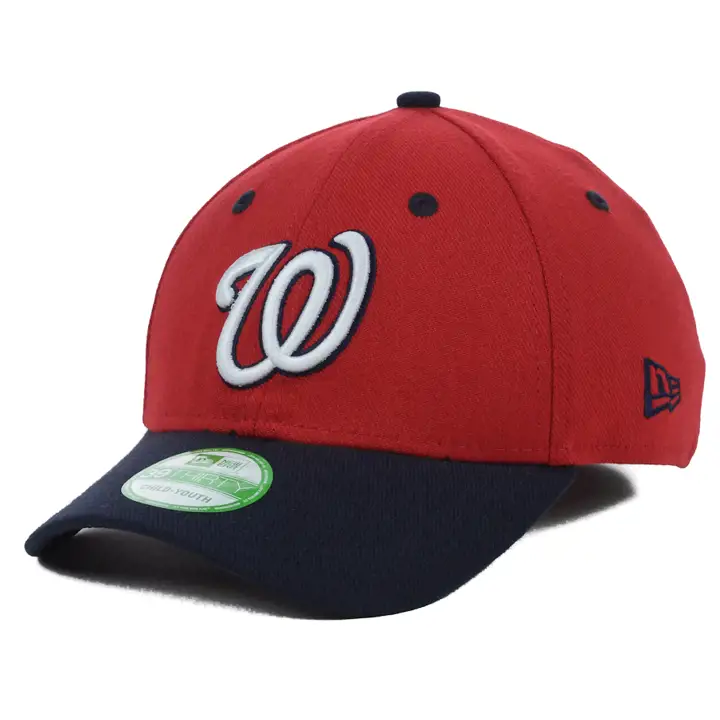 "Casquette fermée Nationals Jr Team Classic 39THIRTY « W » rouge/marine"