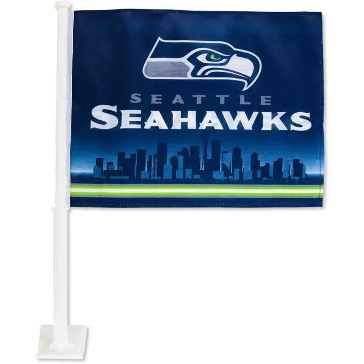 Drapeau de voiture SEAHAWKS Rico Skyline marine