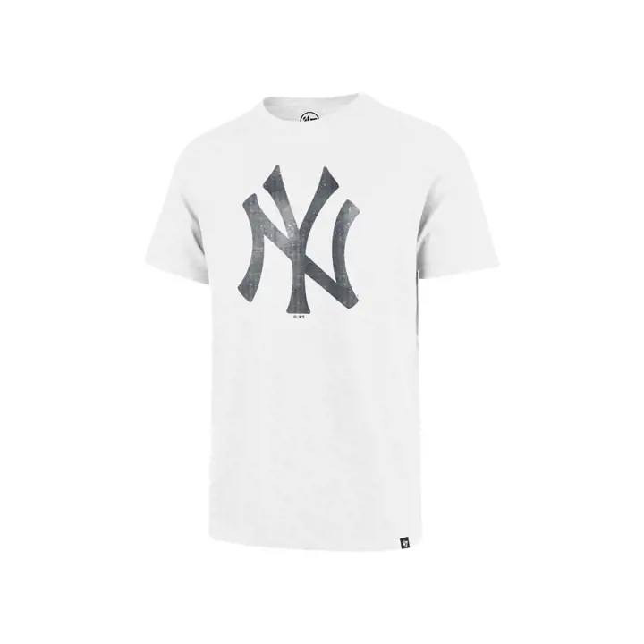 T-shirt à logo scrum MLB des Yankees NY blanc