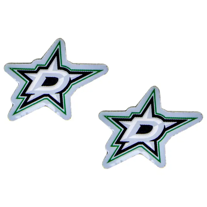 Boucles d'oreilles clous logo STARS Aminco Nouveau logo arg/noir