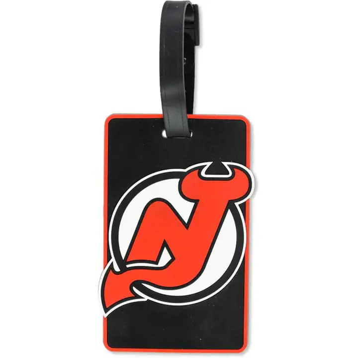 Étiquette de sac Devils souple rouge/noir