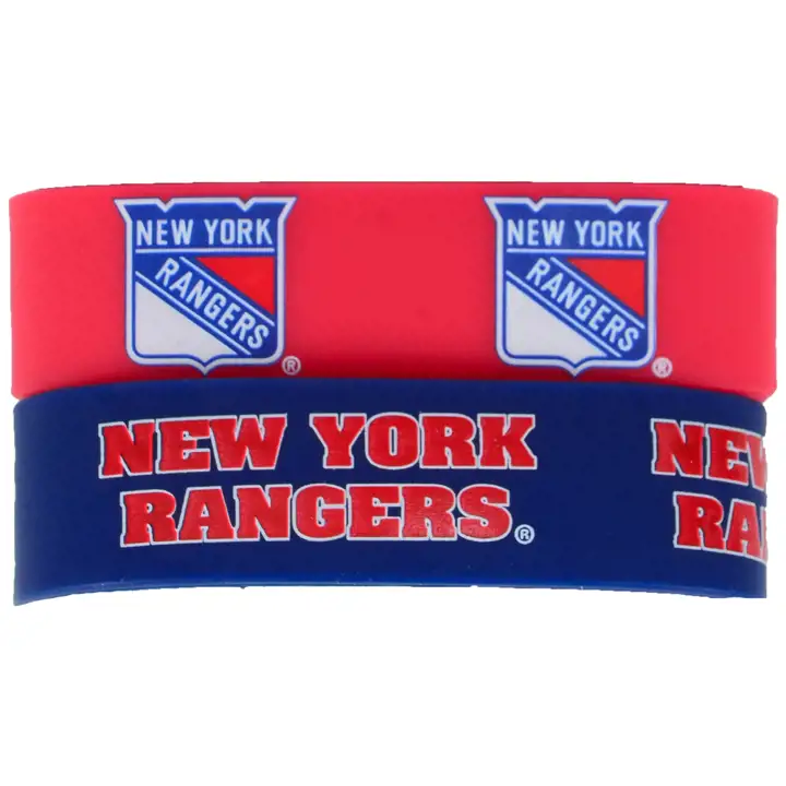 Bracelet large NY Rangers 2 pièces Aminco bleu marine/rouge
