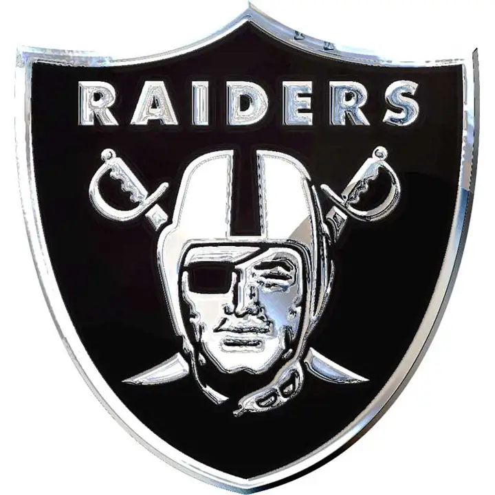 Emblème métallique de voiture LV Raiders