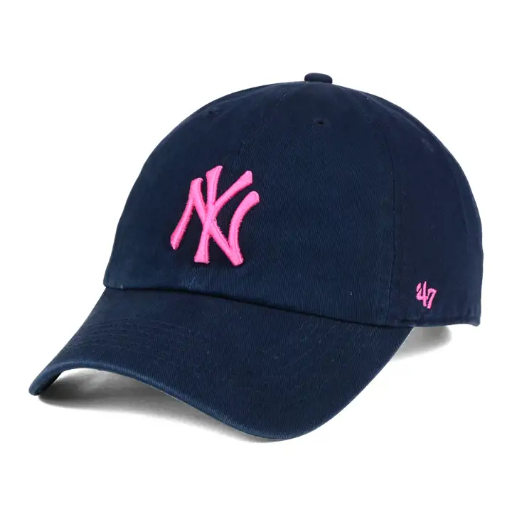 Casquette '47 Clean Up Yankees MLB Rose Bleu Marine NY