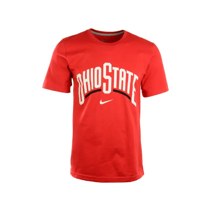 T-shirt en coton rouge Ohio State NCAA Wordmark