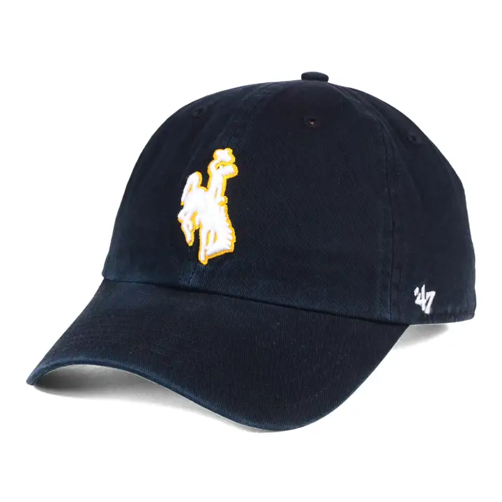 Wyoming Clean Up-NCAA Cowboy w/Horse blk