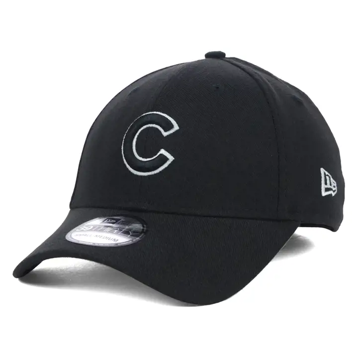 Casquette 39Thirty classique noire et blanche des Cubs