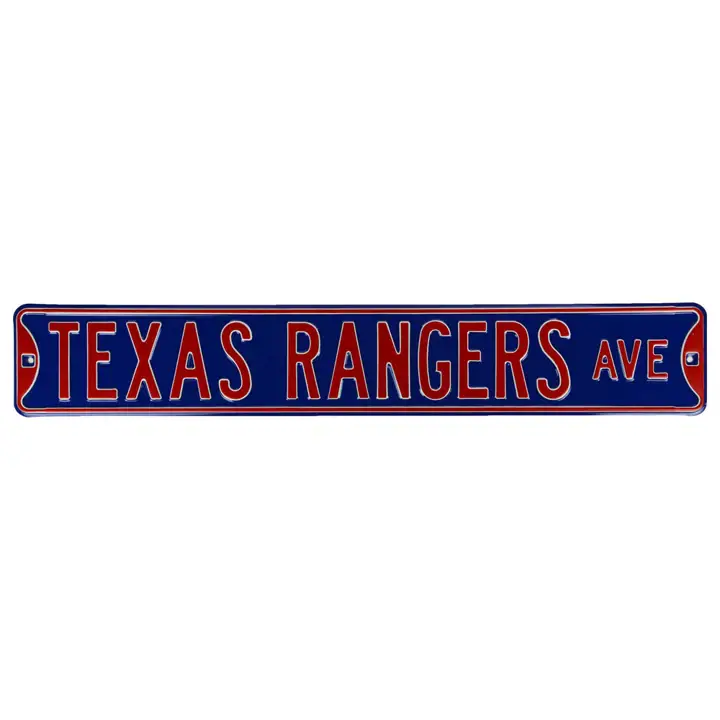 Panneau de rue des Rangers du Texas