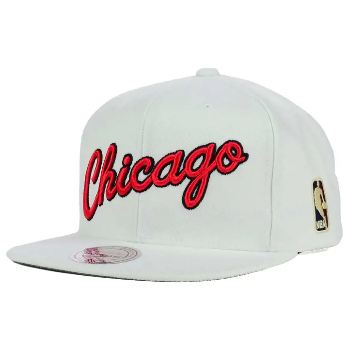 Casquette Snapback Unie Bulls de Chicago blanche