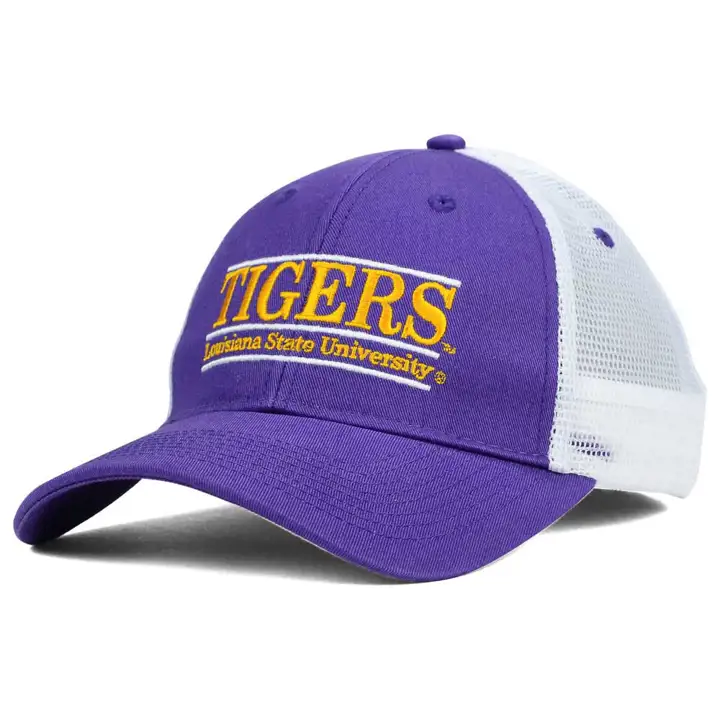 Casquette en maille LSU "TIGERS" écru/blanc