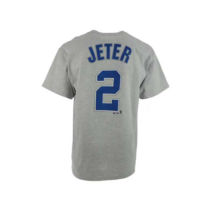 T-shirt Officiel Joueur MLB Yankees JETER gris