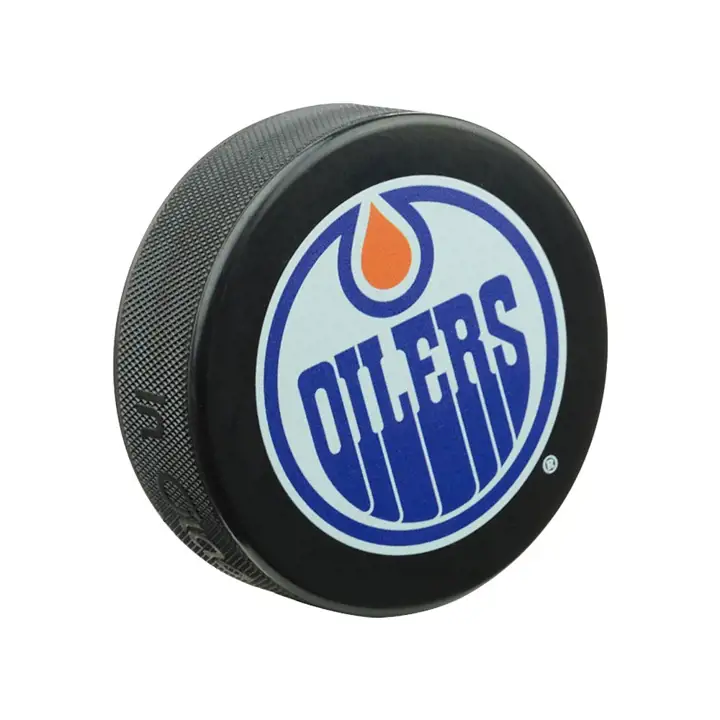 OILERS Logo Puck - Basic - CA blk