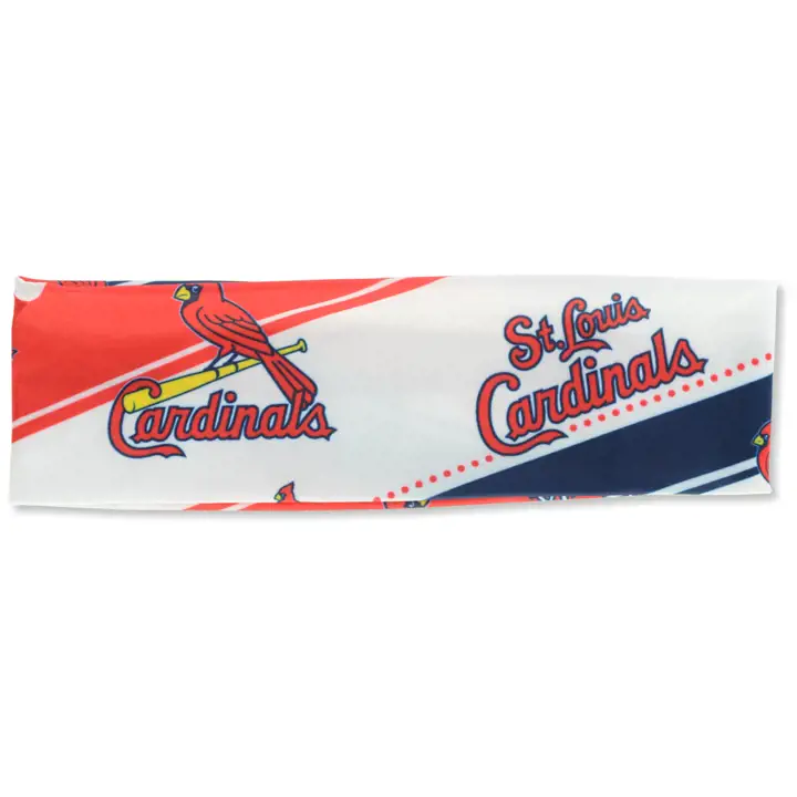 Bandeau extensible rouge à motif STL CARDS