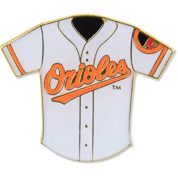 Épingle de maillot des Orioles Aminco - TÊTE D'OISEAU blanche/dorée