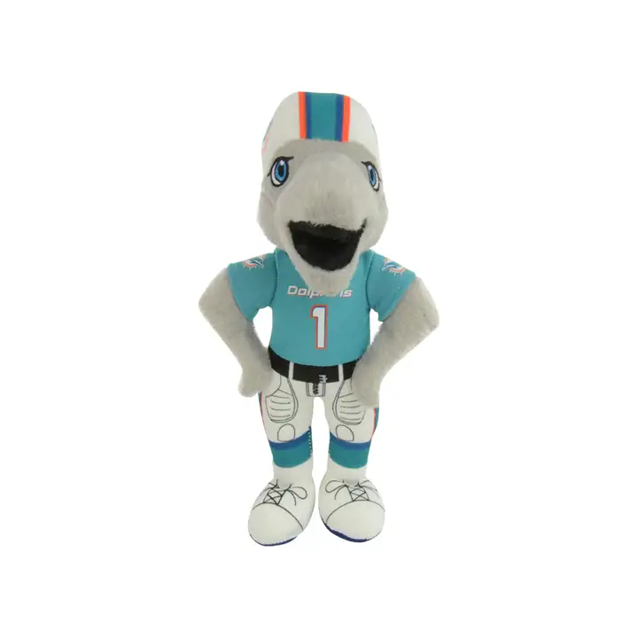 "Peluche Mascotte DAUPHINS - Mascotte 20 cm - T.D. sarcelle"