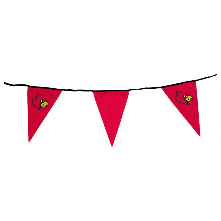 Fanions de fête Louisville rouges