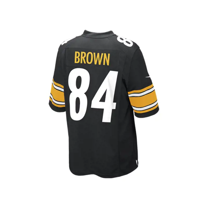 Maillot de match NFL STEELERS Marron N/B