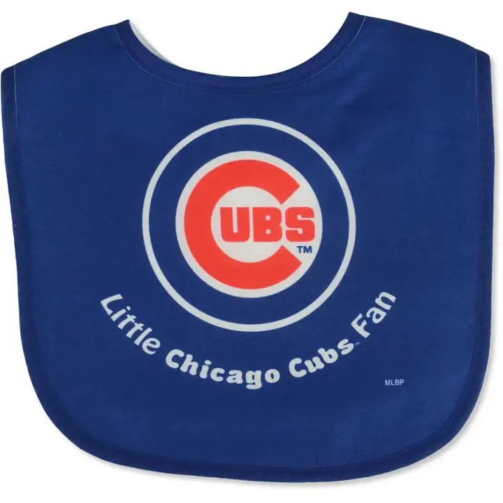 Bavettes à pression CUBS – Polypropylène bleu
