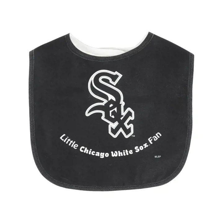 Bavoirs pression WHITE SOX - Polypropylène noir