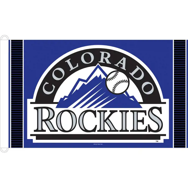 Drapeau Rockies 3X5 Wincraft noir