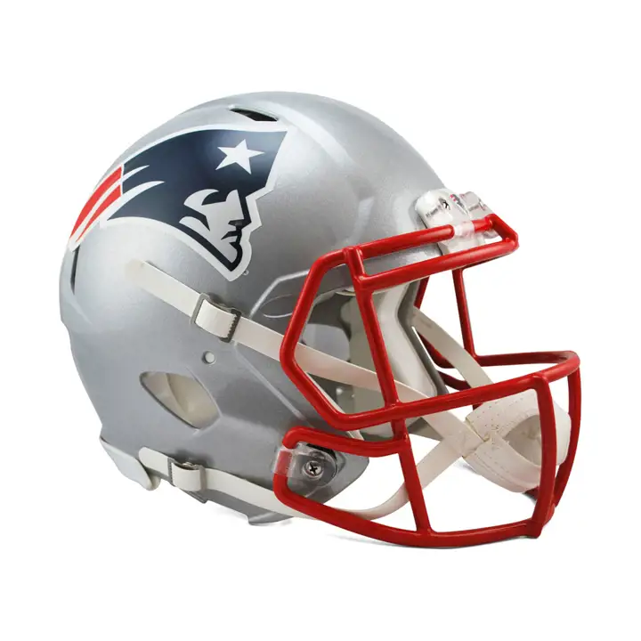 Casque authentique PATRIOTS Speed argent/rouge