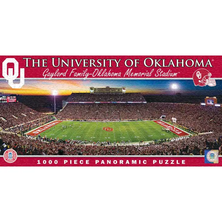 Puzzle panoramique du stade d'Oklahoma, blanc