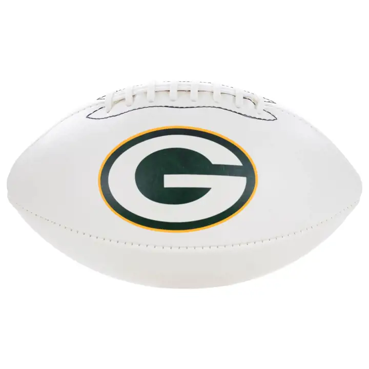Ballon de football autographe PACKERS - NFL blanc