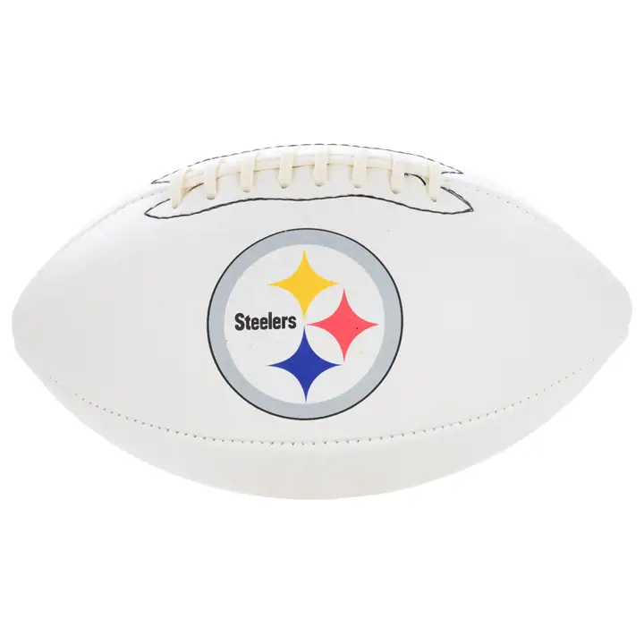 Ballon de football autographié Steelers - NFL blanc