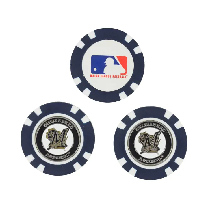 Marqueurs de balle de golf BREWERS – Paquet de 3 (rbl)