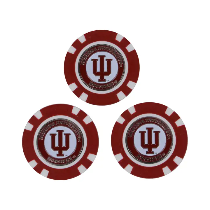 Jetons de poker Indiana Golf - Paquet de 3 (crème/blanc)