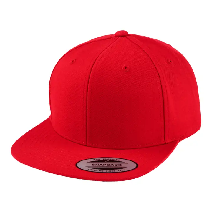 Casquette snapback vierge 14 rouge/vert kaki