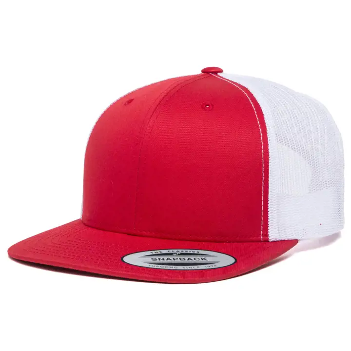 Casquette de camionneur vierge 14 rouge/blanc
