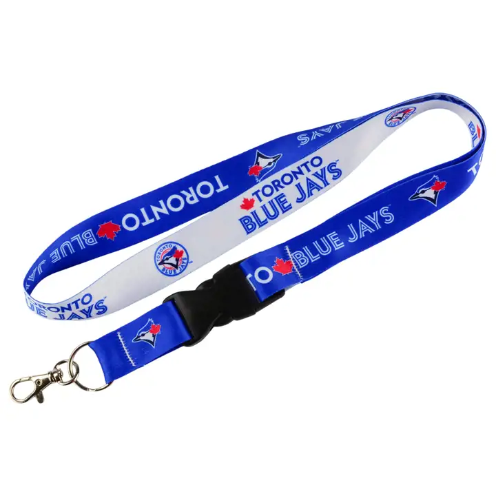Cordon pour clés Blue Jays avec boucle détachable bleu