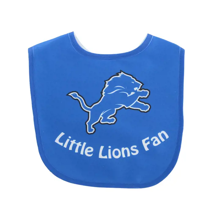 Bavoirs à pression LIONS – Polypropylène bleu