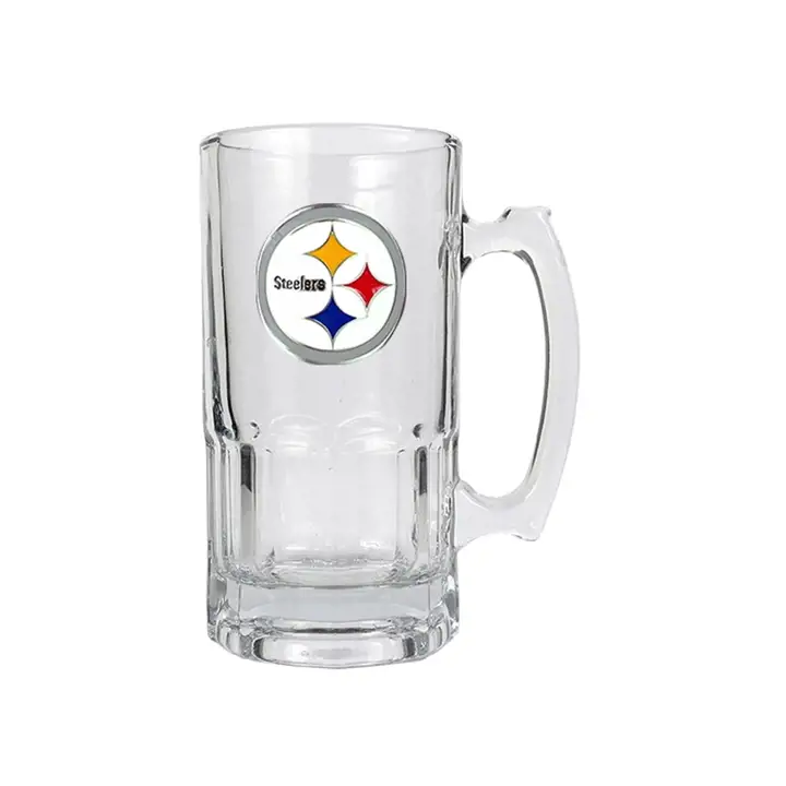 STEELERS Mug Macho 1 litre transparent/noir