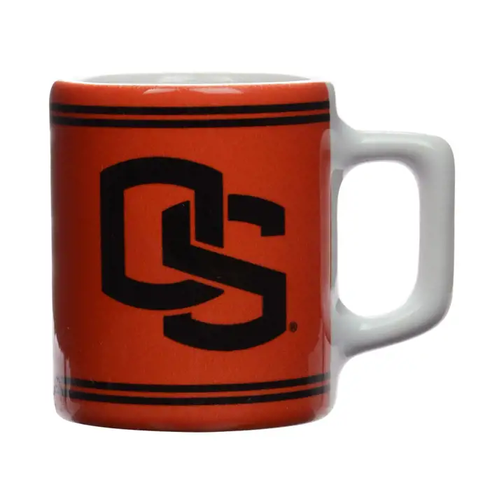 Mini-mug sculpté Oregon St – 5 cl. org/blk